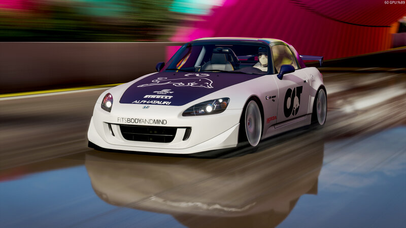 White Race Car on Track — Dynamic, 3d Render, Driver