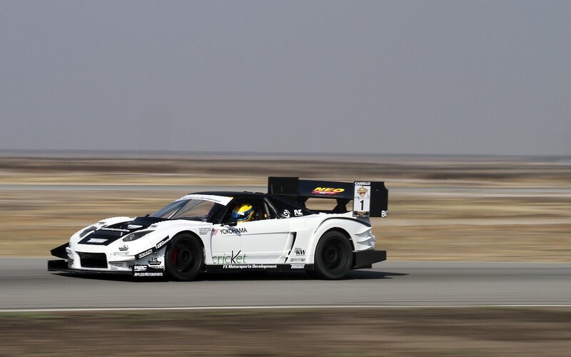 White Race Car on Track — Dynamic, Afternoon, Photograph, Driver, Race Car