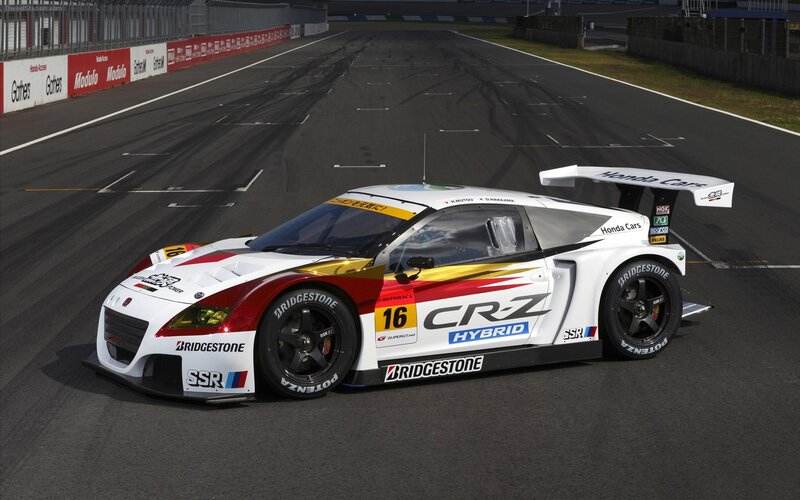 White Race Car on Track — Dynamic, Afternoon, Photograph, Race Track, Tire Marks