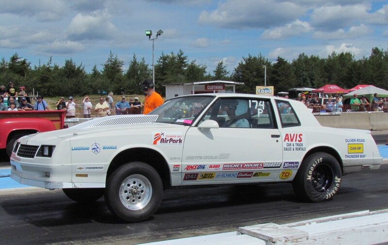 White Race Car on Track — Outdoor