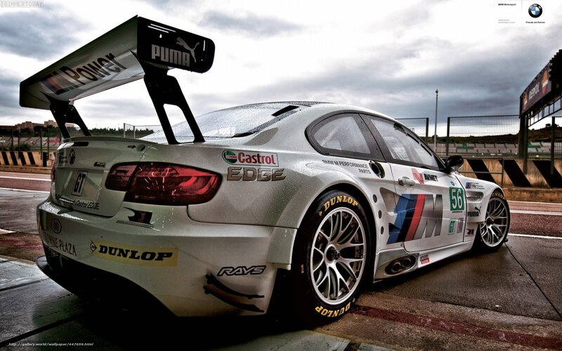 White Race Car on Track — Silver