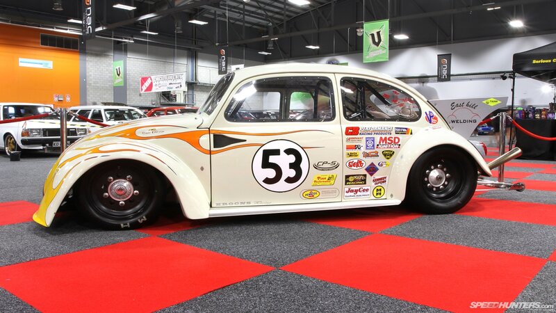 White Race Car — Showroom, Photograph, Car Show