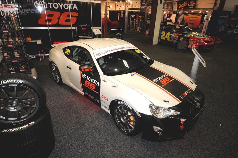 White Race Car — Showroom