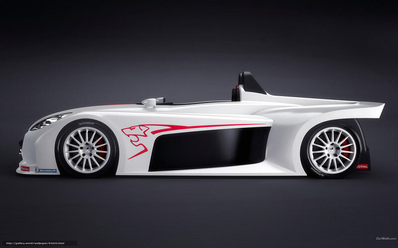 white race car side view