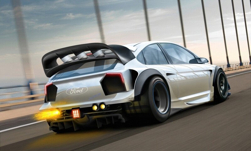 White Race Car — Silver, Dynamic, Sunset