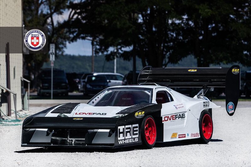 White Race Car — Static, Afternoon