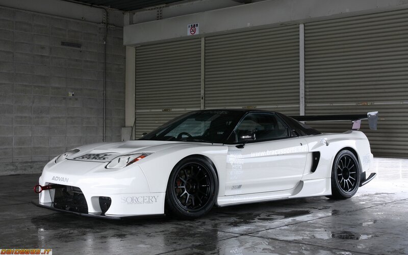 White Race Car — Static, Photograph, Garage