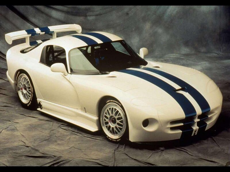 white race car with blue stripes