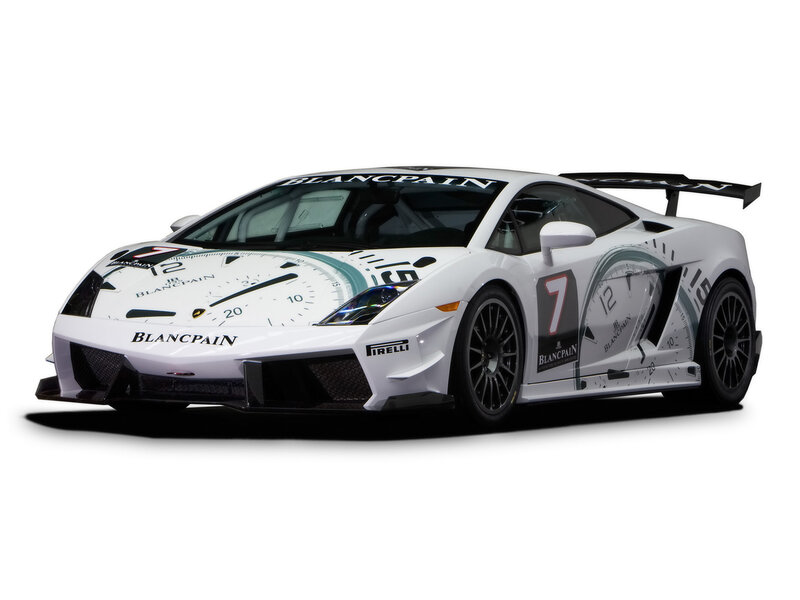 white race car with clock design