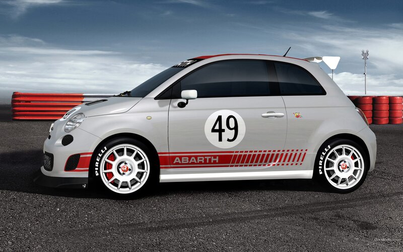 white race car with number 49