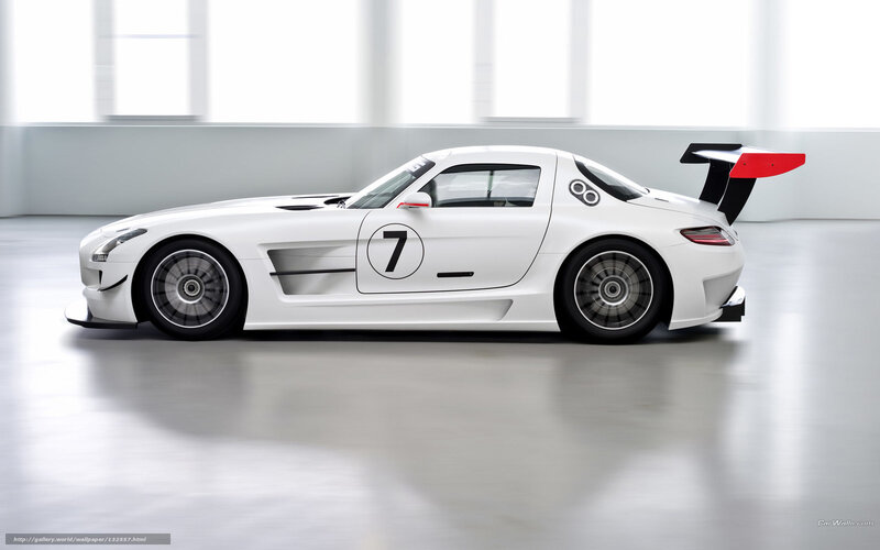 White race car with number 7