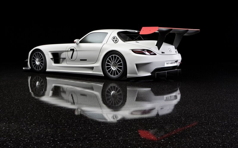 White race car with number seven