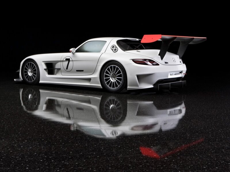White race car with number seven