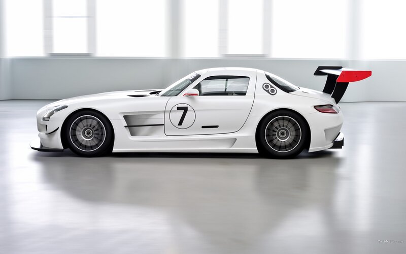 white race car with number seven