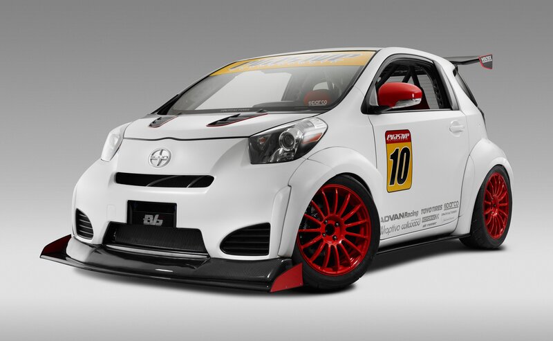 white race car with red wheels