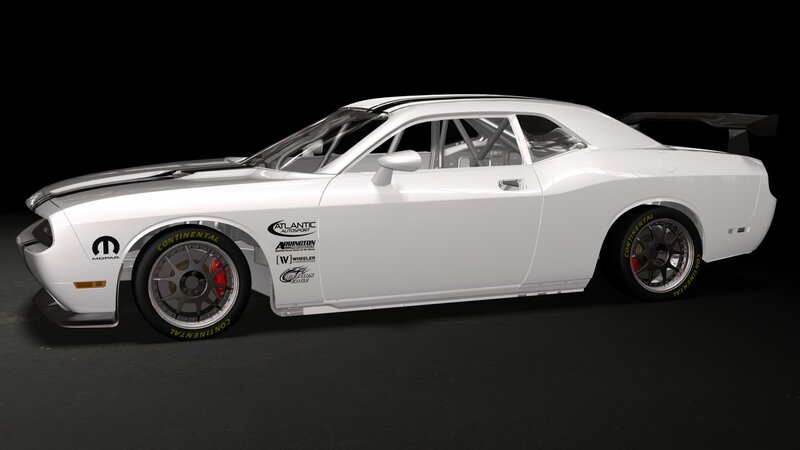 white race car with sponsor decals