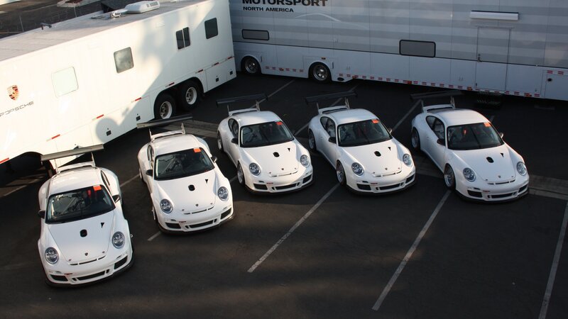 White Race Cars