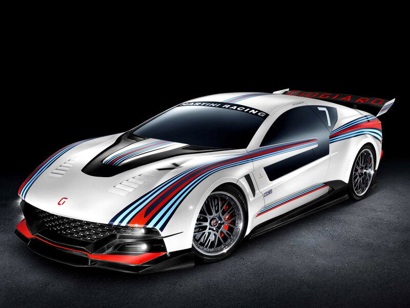 White Racing Car — Dramatic