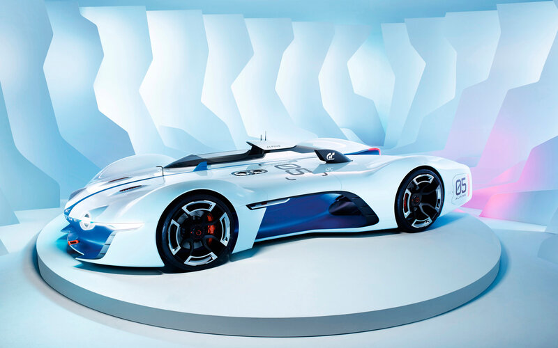 White Racing Car — Futuristic