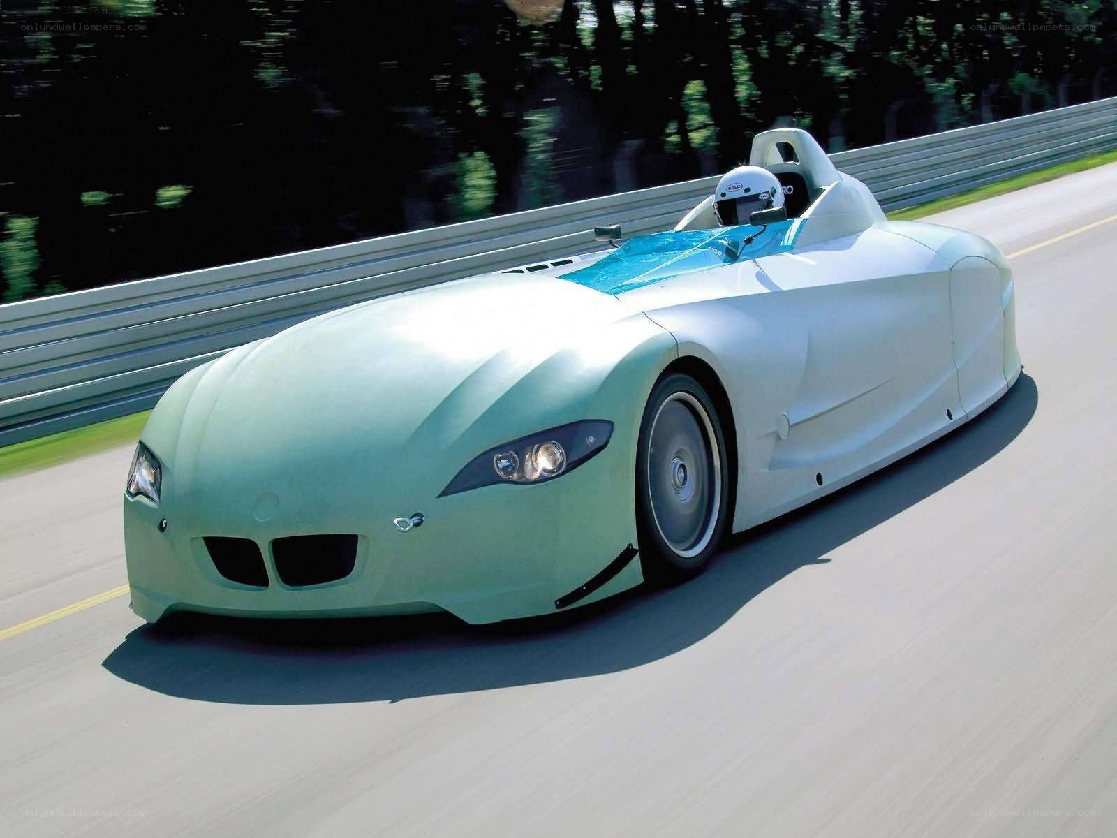 white racing car on track