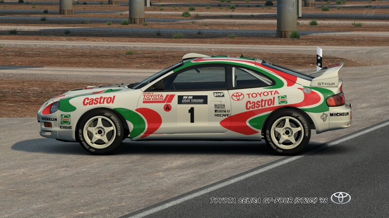 White Rally Car — Competitive, Afternoon