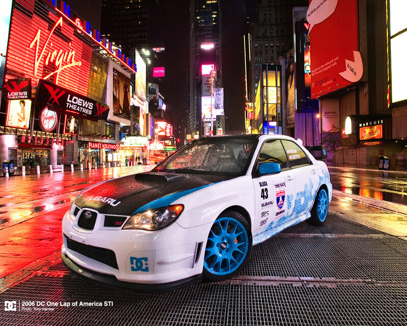 White Rally Car — Dramatic, Night