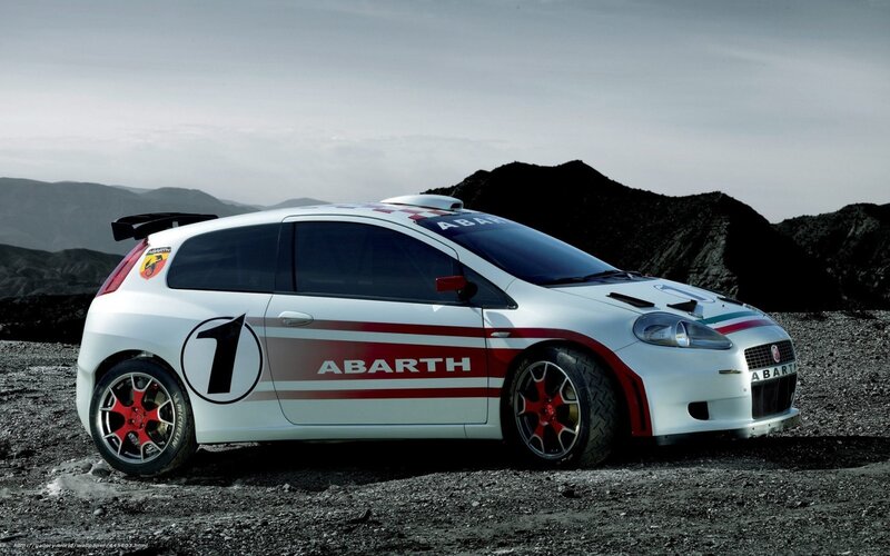 White Rally Car — Dramatic, Photograph, Mountains