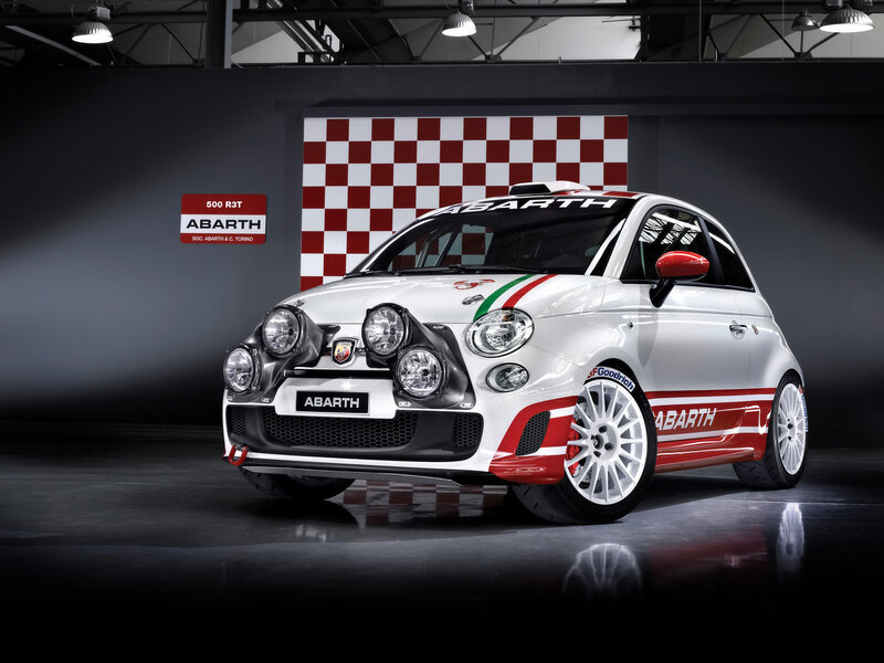 White Rally Car — Dramatic, Photograph