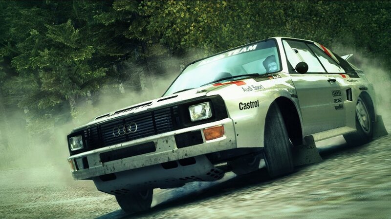 White Rally Car — Dynamic, Digital Art