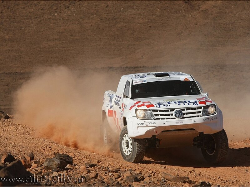 White Rally Truck — Brown