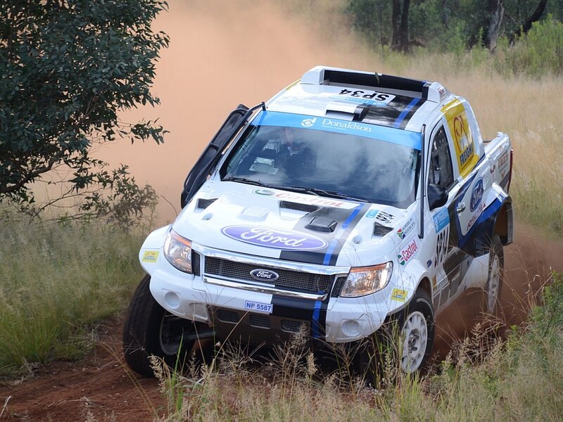 White Rally Truck