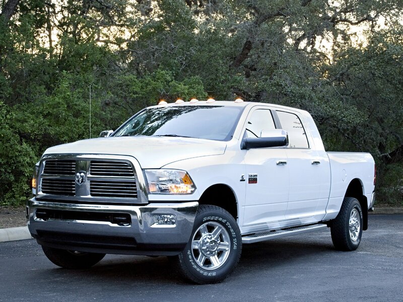 White Ram Pickup Truck — Calm