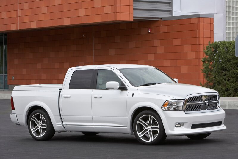 White Ram Pickup Truck — Neutral