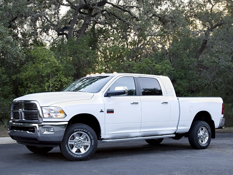 White Ram Pickup Truck — Serene