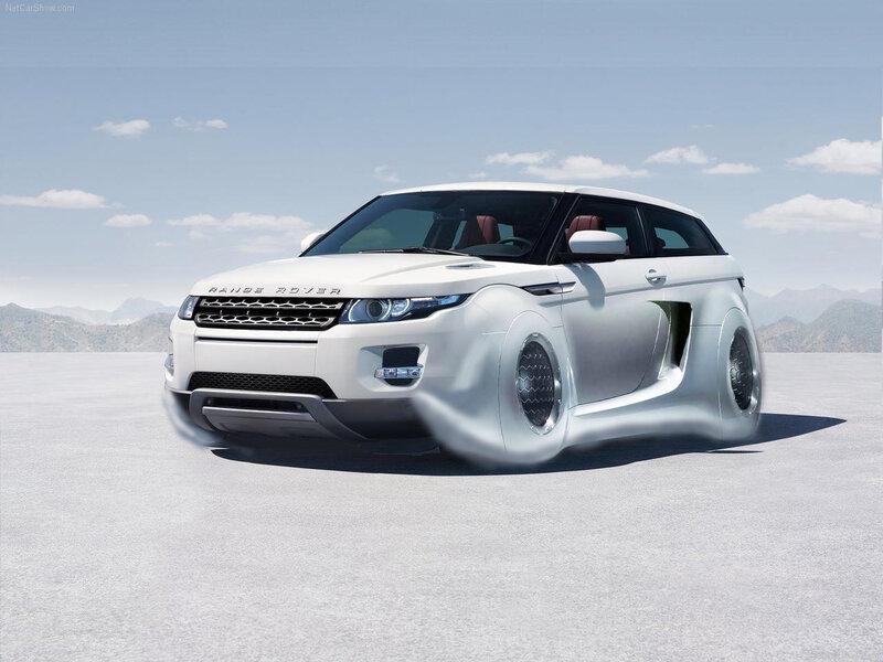 White Range Rover Concept Car
