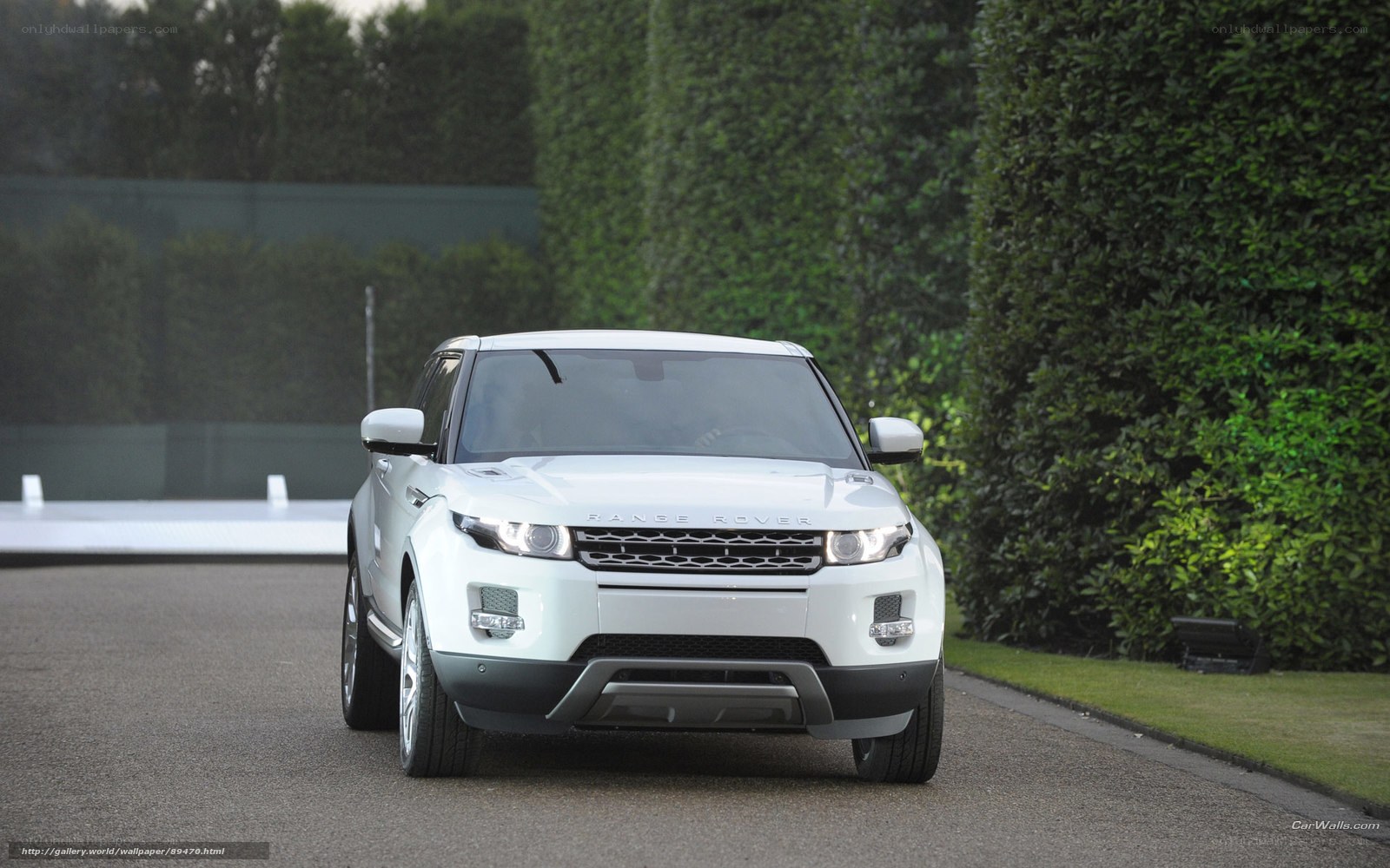 White Range Rover Evoque