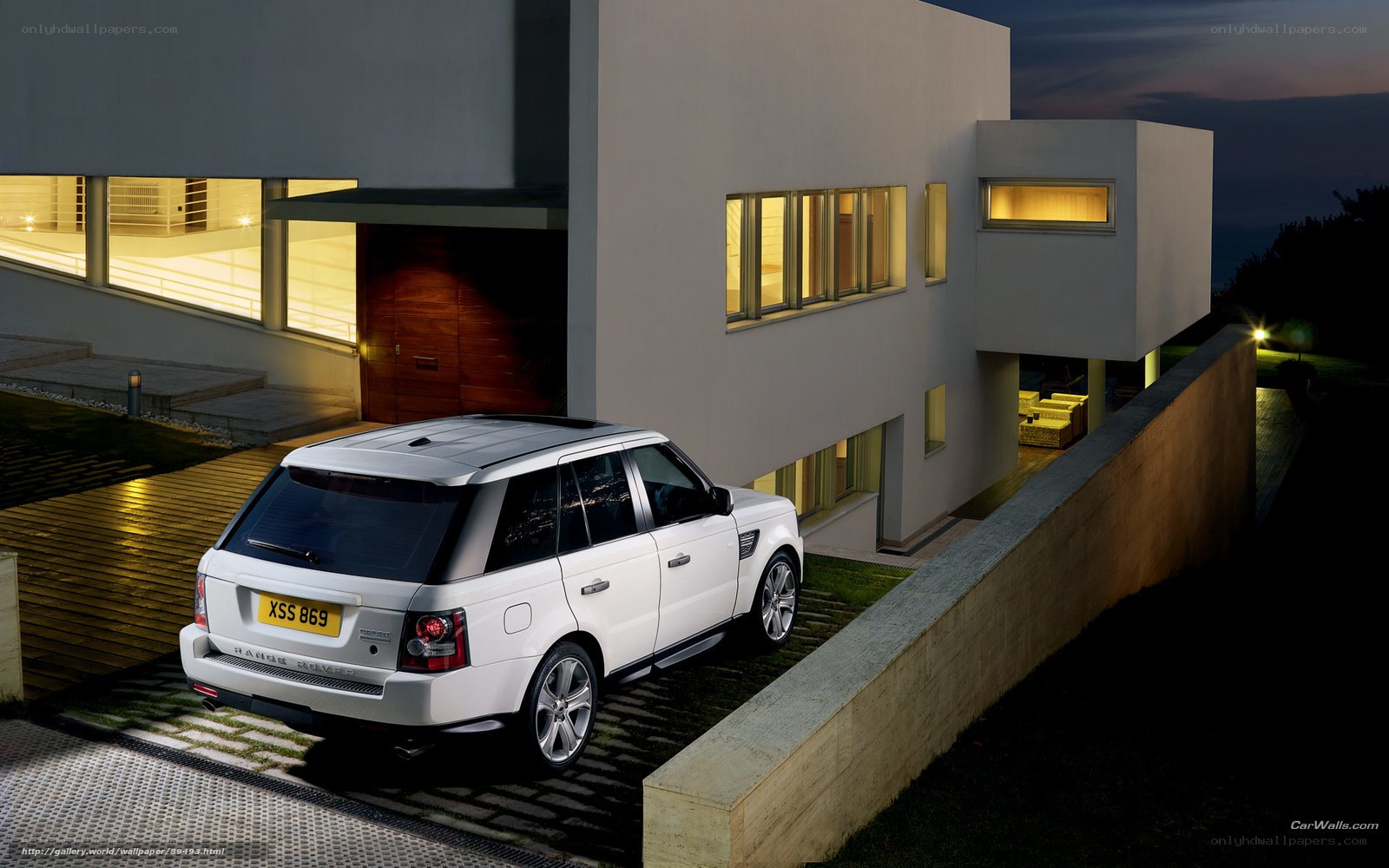 White Range Rover in modern home