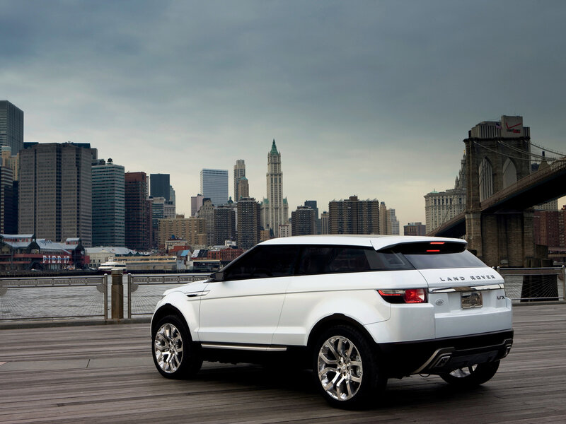 White Range Rover on a pier
