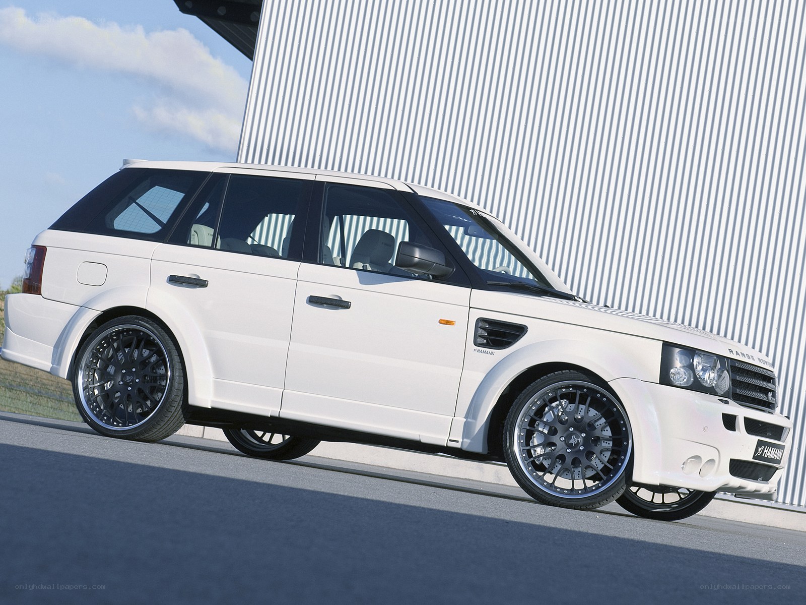 white range rover sport