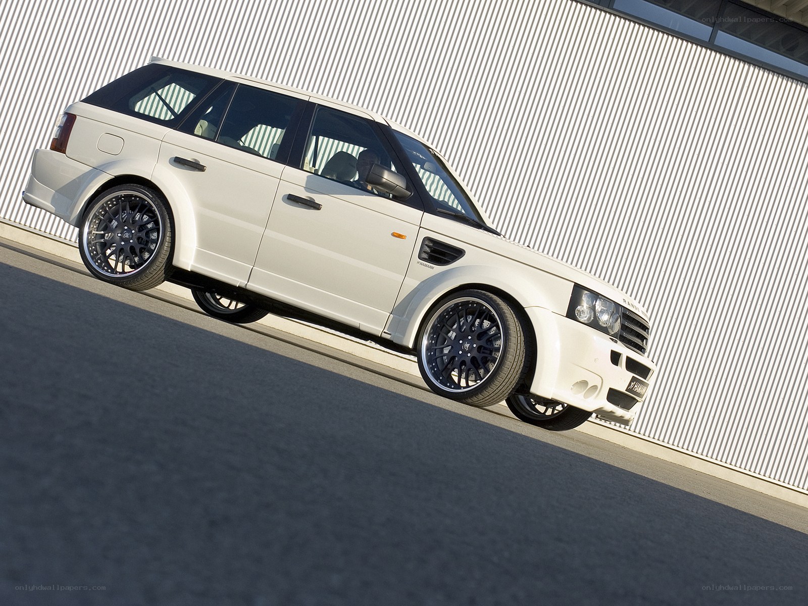 white range rover sport