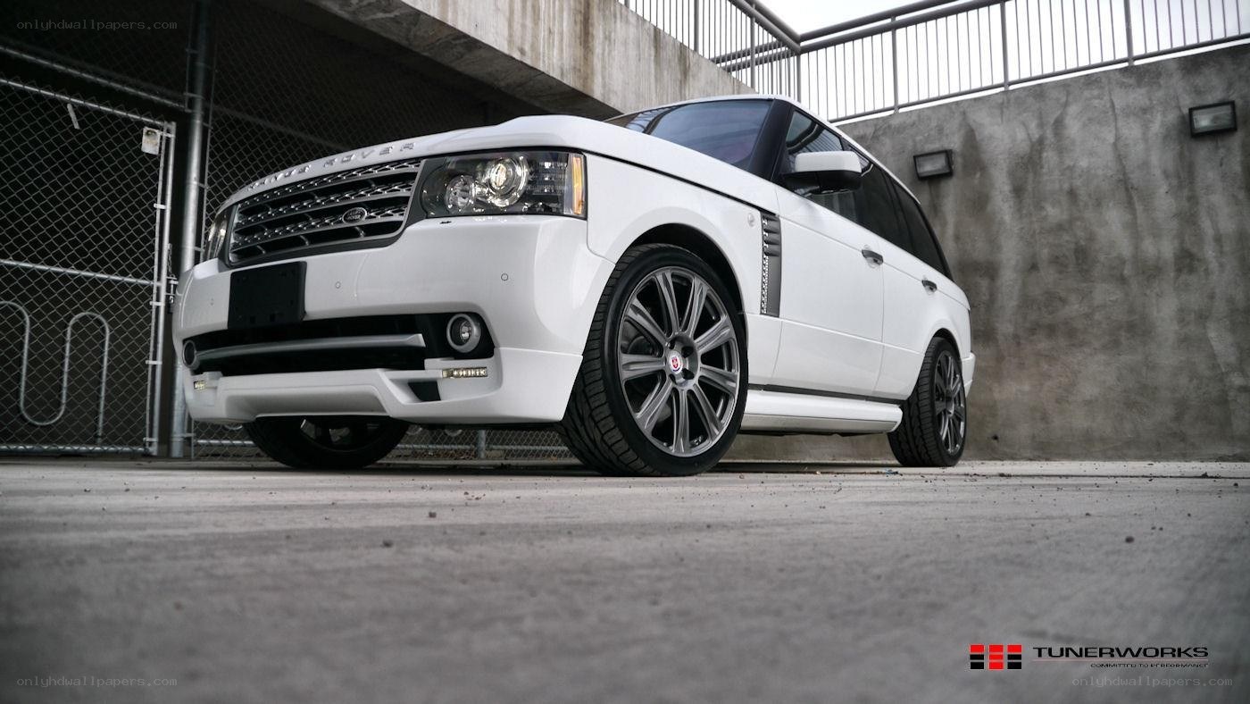 white range rover suv