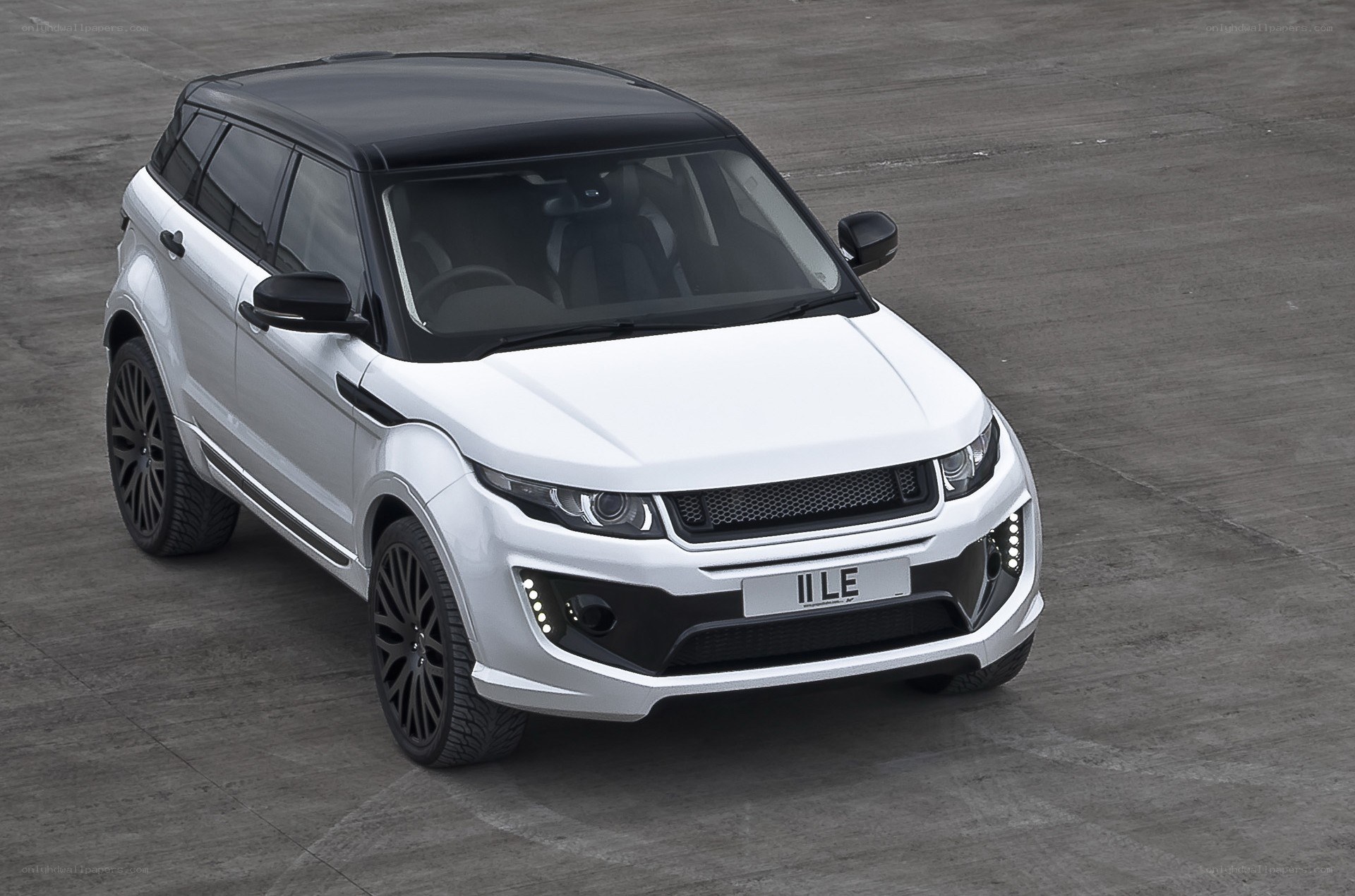 white range rover suv