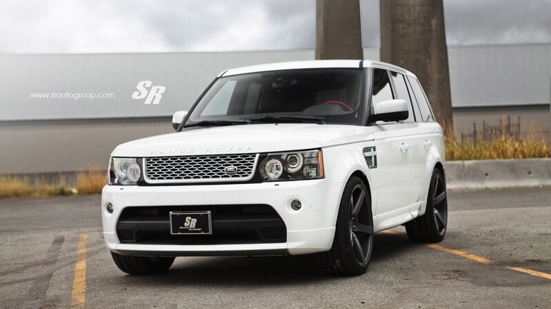 white range rover suv