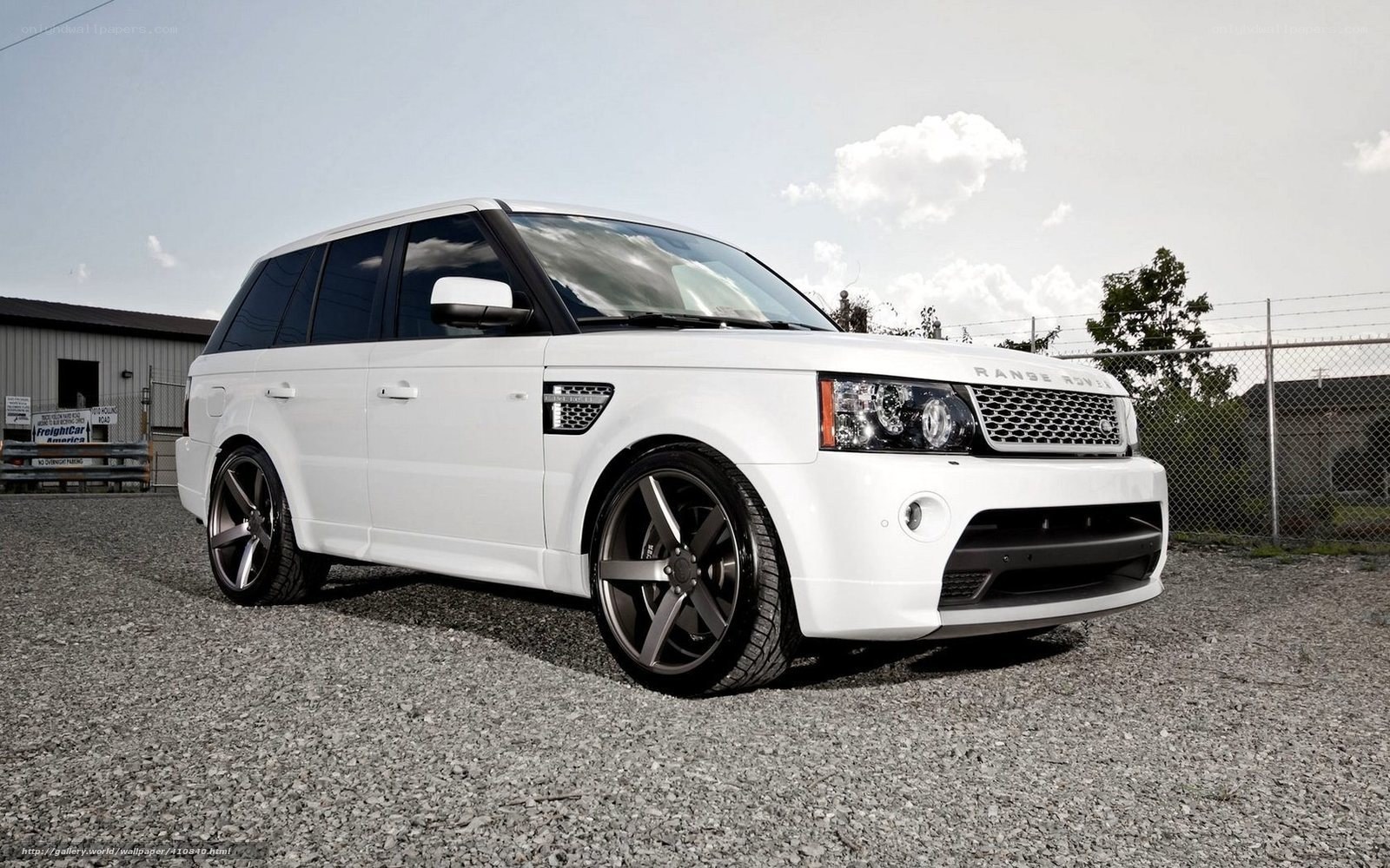 white range rover suv