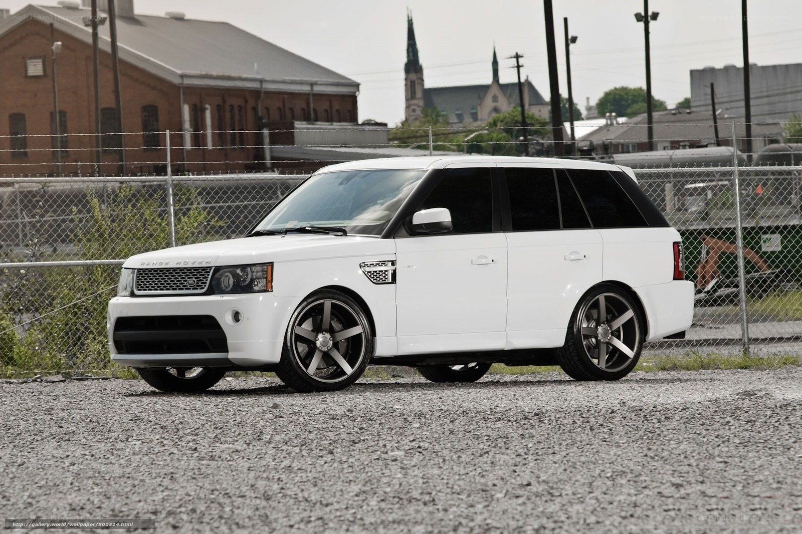 white range rover suv