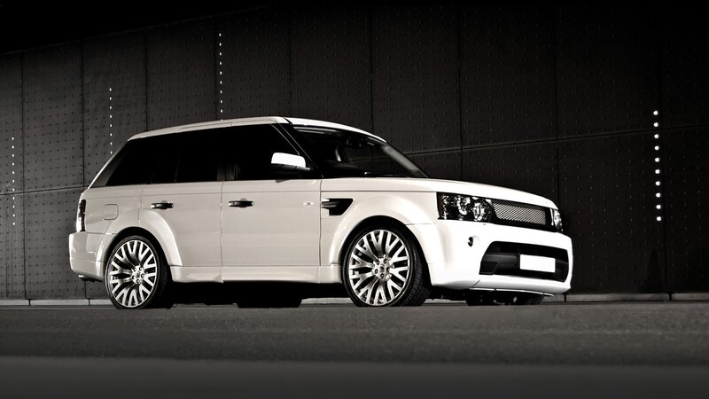 white range rover suv
