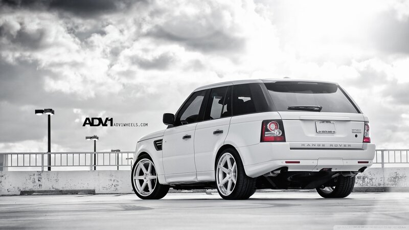 white range rover suv