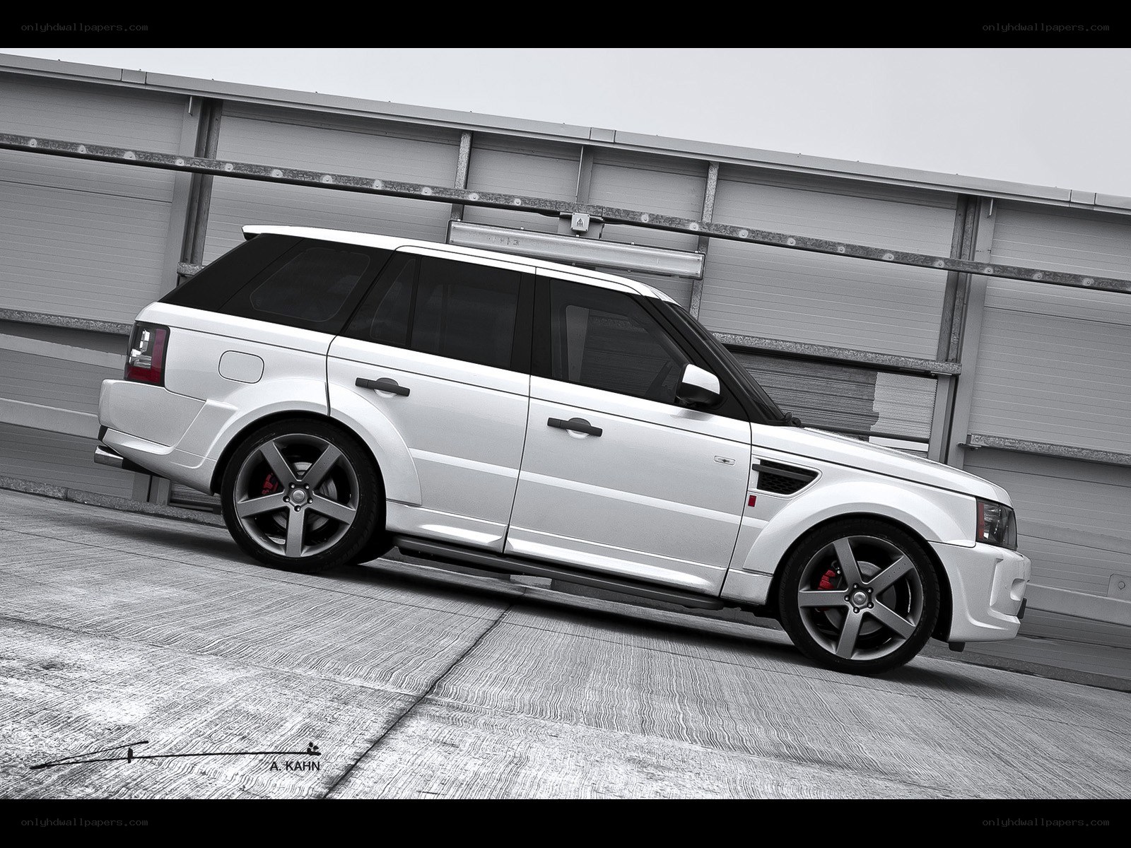 white range rover suv