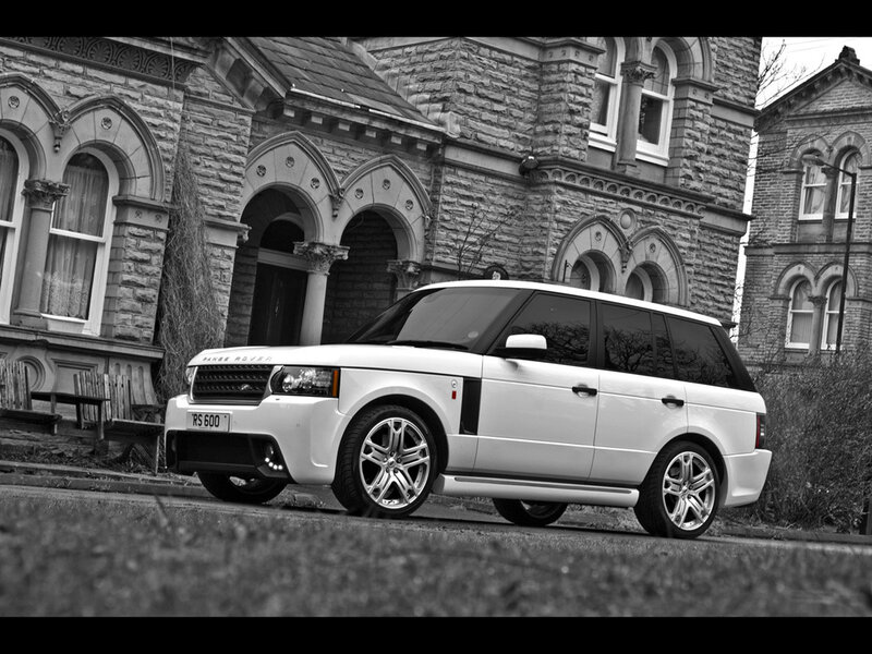 White Range Rover Suv — Black