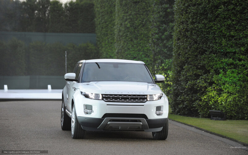 White Range Rover Suv — Calm, Photograph